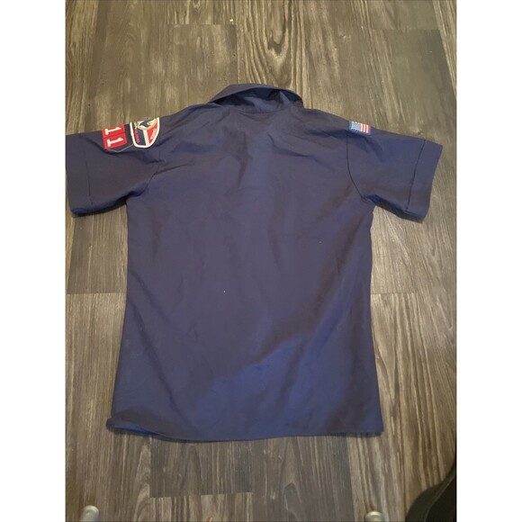 Boy Scouts America Scout Uniform Boys Youth Shirt Button Front Blue Size Medium - Picture 6 of 8